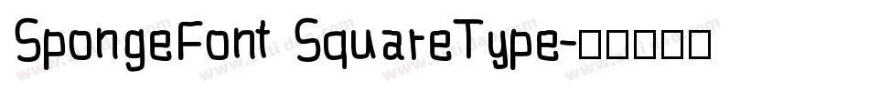 SpongeFont SquareType字体转换